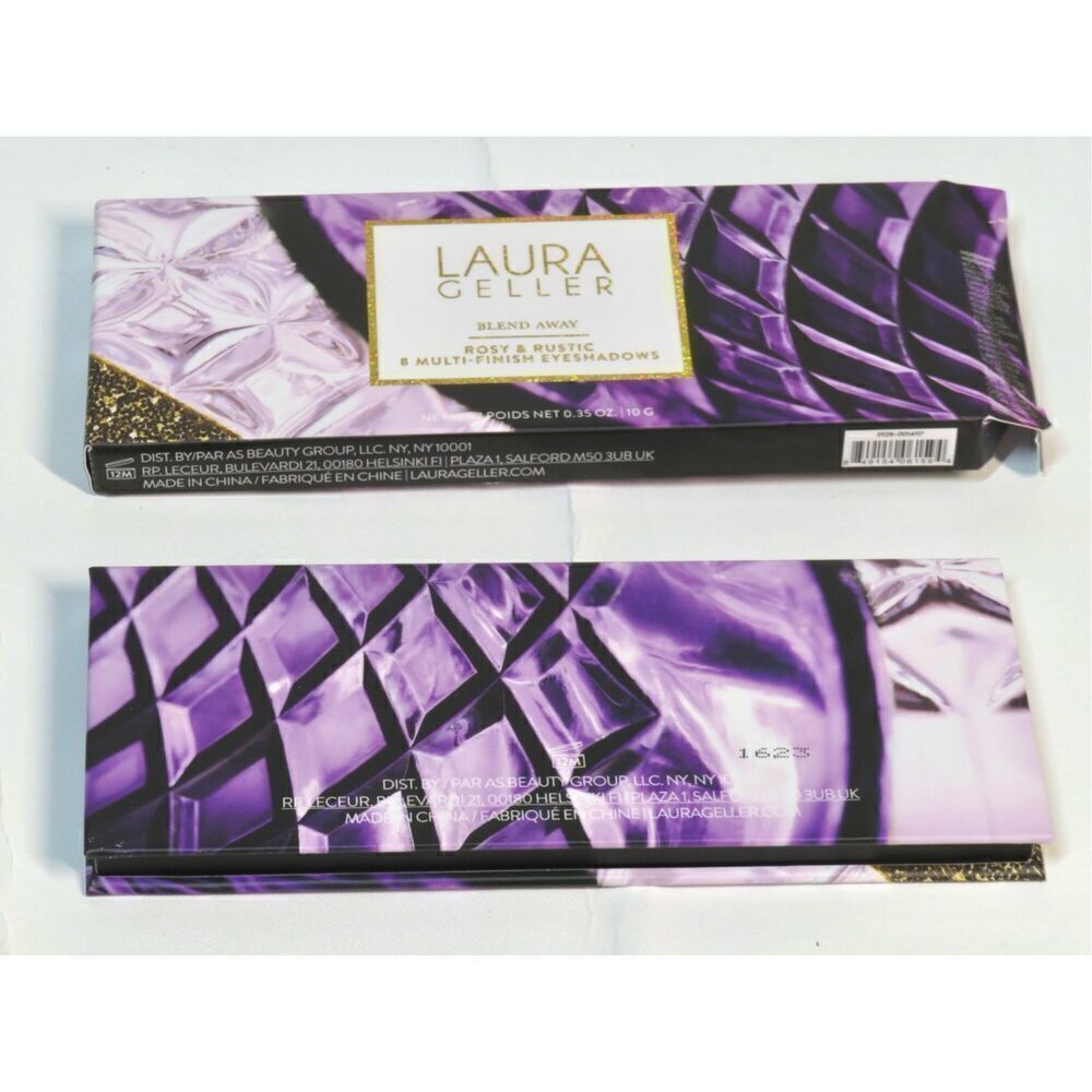 Laura Geller Bland Away Rosy & Rustic Eyeshadow Palette 8 Multi Finish Shades LE